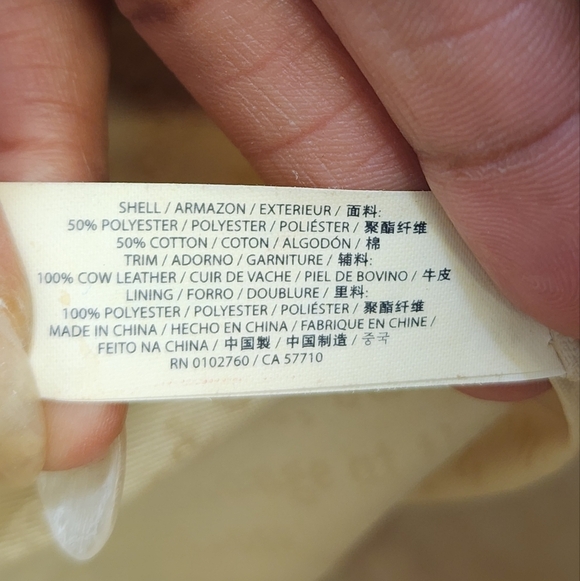 Kate Spade Red Beige Canvas Leather 2Way Crossbody Top Handle Satchel - Picture 16 of 16